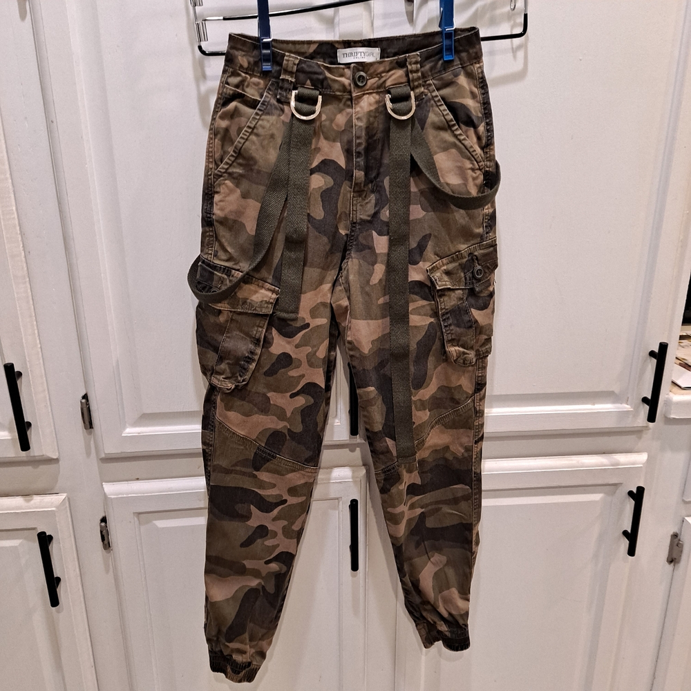 Thrifty Girl Online Camouflage Cargo Pants